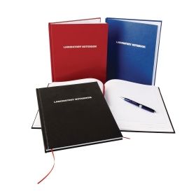 Lab Notebook 8-3/5 X 11 Inch, Blue, Grid Format, 200 Pages