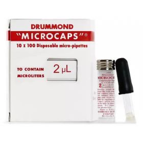 Microcaps Capillary Blood Collection Tube Plain 2 L Without Closure Glass Tube