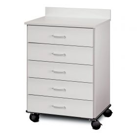 Mobile Cart Rolling Cabinet Laminate 5 Drawers Without Shelves Without Locks