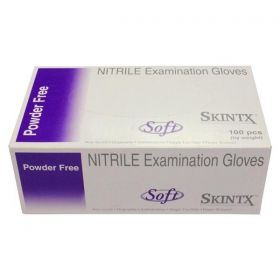 Gloves Exam SkinTX Soft Powder-Free Nitrile Latex-Free X-Small Blue 95/Bx, 10 BX/CA