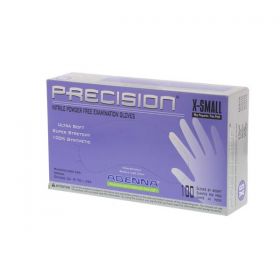 Gloves exam precision powder-free nitrile latex-free x-small violet 1000/ca