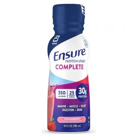 Oral Supplement Ensure Complete Strawberry Flavor Liquid 10 oz. Bottle