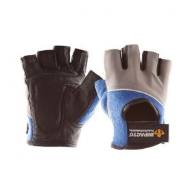 Gloves work gel / leather / terry cloth large black half finger ea