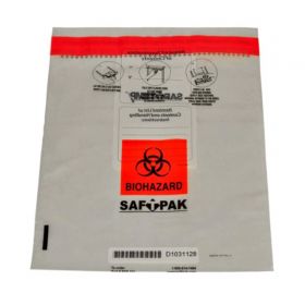 Saf-T-Pak Inner Leak Proof Bag 13 X 17 Inch, Biohazard Symbol