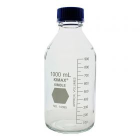 Media Bottle Kimble Kimax Narrow Mouth Borosilicate Glass 1,000 mL