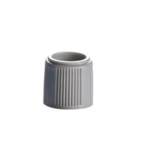 T501 Cap Series Tube Closure Polypropylene Screw Cap with Lip Seal Gray For External Threaded Sample Tube NonSterile