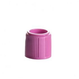 T501 Cap Series Tube Closure Polypropylene Screw Cap with Lip Seal Lilac For External Threaded Sample Tube NonSterile