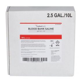 Immunohematology Reagent Cardinal Health Phosphate Buffered Saline (PBS) Blood Bank pH 7.0 to 7.2 10 Liter