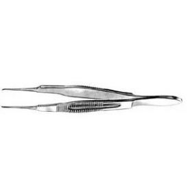 Fixation Forceps Castroviejo 3-1/4 Inch Length Surgical Grade Stainless Steel NonSterile NonLocking Thumb Handle Straight 1 X 2 Teeth