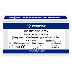 Diabetes Management Test Control Set Diazyme Direct HbA1c Level 1, 2 2 X 0.5 mL