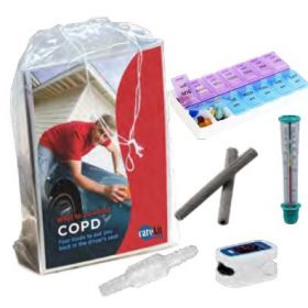 COPD with Peak Flow Meter and Peak Flow Record Book Care Kit
