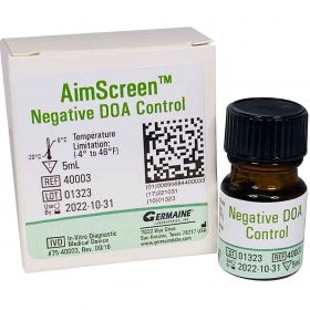 Drugs of Abuse Control AimScreen Multi-Analyte Negative Level 1 X 5 mL