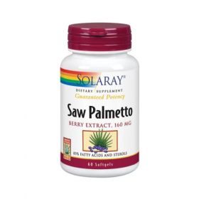 Solaray, Saw Palmetto Berry Extract, 160 Mg, 60 Softgels