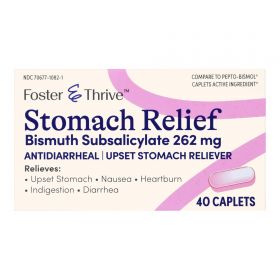Anti-Diarrheal Foster & Thrive 262 mg Strength Caplet 40 per Bottle