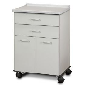 Treatment Cabinet Clintion Free Standing Metal 2 Drawers 1 Adjustable Shelf 055 Door & Drawer Locks