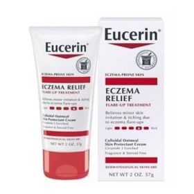 Eucerin eczema relief treatment 2oz fragrance free skin 12/ca