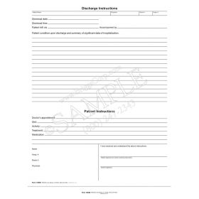 Discharge Instructions Form 1255B