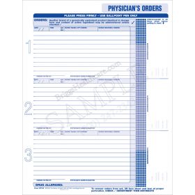 Physicians Orders 5-Part Form