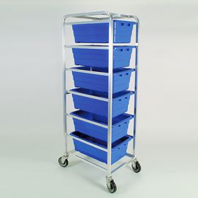Rolling Rack for 6 Tote Bins 