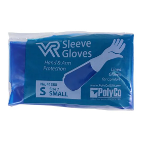 Gloves Utility Nitrile Small Blue / Green Extended 50Pr/Ca