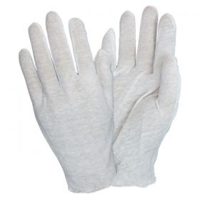 Liner glove cotton womens white single use 100dz/ca