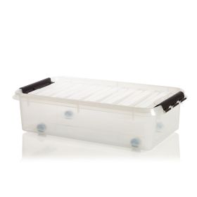 13206 Smart Store Tote With Lid, Clear