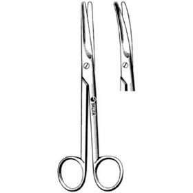 Dissecting Scissors Sklar Mayo 6-3/4 Inch Length OR Grade Stainless Steel NonSterile Finger Ring Handle Curved Blunt Tip / Blunt Tip