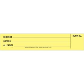 Spine ID Insert Cards - 2" x 5" Resident/Allergies 1376NH