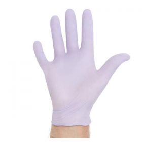 Gloves Exam PF Nitrile LF 9.5" Lg Lavender Custom 250/Bx, 10 BX/CA