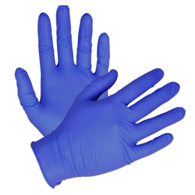 Gloves Exam Periwinkle Powder-Free Nitrile Medium Blue 100/Bx