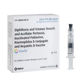 Vaxelis Vaccine DTaP-IPV-Hib-HepB Pediatric Injectable 0.5mL Prefl Syr 10/Pk