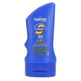 Coppertone sport sunscreen lotion fragrance free skin adult 3oz wtr rstnt ea, 12 ea/ca ,1407726ca