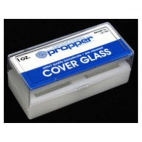 Propper select microscope cover glass 22x22mm 2/square edge 10ounces