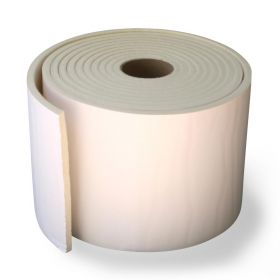 Roll, 1/4" Thickness, 70% Wool and 30% Rayon Orthopedic Felt, White, with Adhesive, 5 Yds. x 6" W, 1/Bag