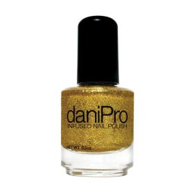 daniPro Nail Polish, G25, Glitzy Gold
