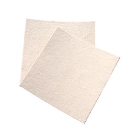 Squares, 100% Cotton Moleskin, Tan, with Adhesive, 4" x 4", 100/Bag