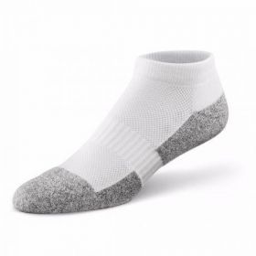 Diabetic No Show Sock, White, Size XS