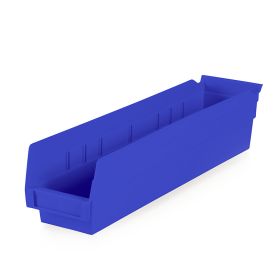 Shelf Bin , 4x4x18 - Clear