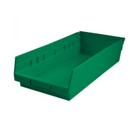  Shelf Bin, 8⅜ x 4 x 17⅞, Green