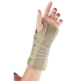 Fla orthopedics 22-150 soft fit suede finish wrist brace-right-bge-xl