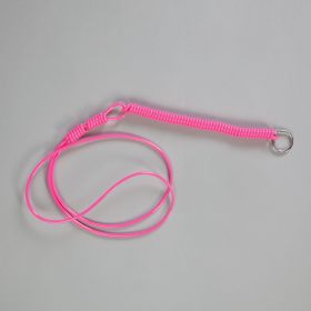 Single Coil Neck Key Keeper-Neon Pink