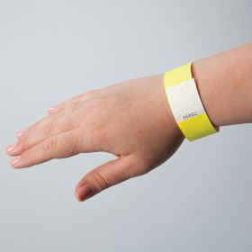 Tyvek Wristbands, 1 in - Neon Yellow