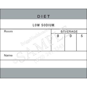 Diet Card 1589