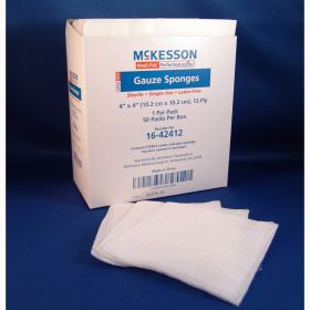 Mckesson 16-42412 medi-pak sterile performance plus gauze sponge