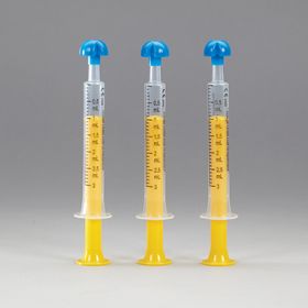 Comar oral dispensers with tip caps, 3ml - clear