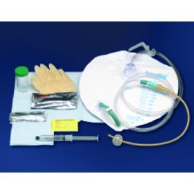 Indwelling Catheter Tray Bardia Foley 16 Fr. 5 cc Balloon Silicone Elastomer Coated Latex