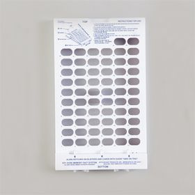 Plastic Sealing Tray for 62-Day Blister Cards 