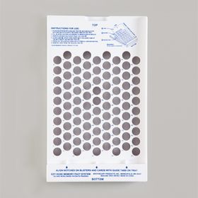 Plastic Sealing Tray for 90-Day Blister Cards 