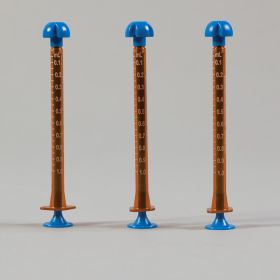 Comar Oral Dispensers with Tip Caps -1ml Blue