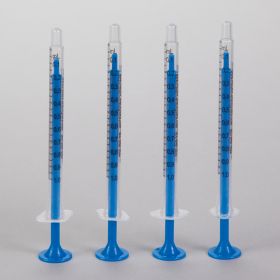 Comar oral dispensers with tip caps - 1ml green,17234